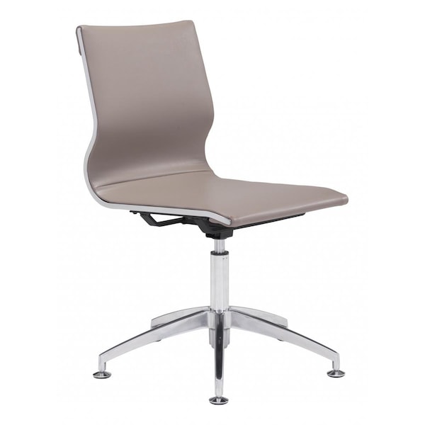 Gfancy Fixtures 36 x 26 x 26 in. Taupe Mushroom Ergonomic Conference Room Office Chair GF3658020 - main